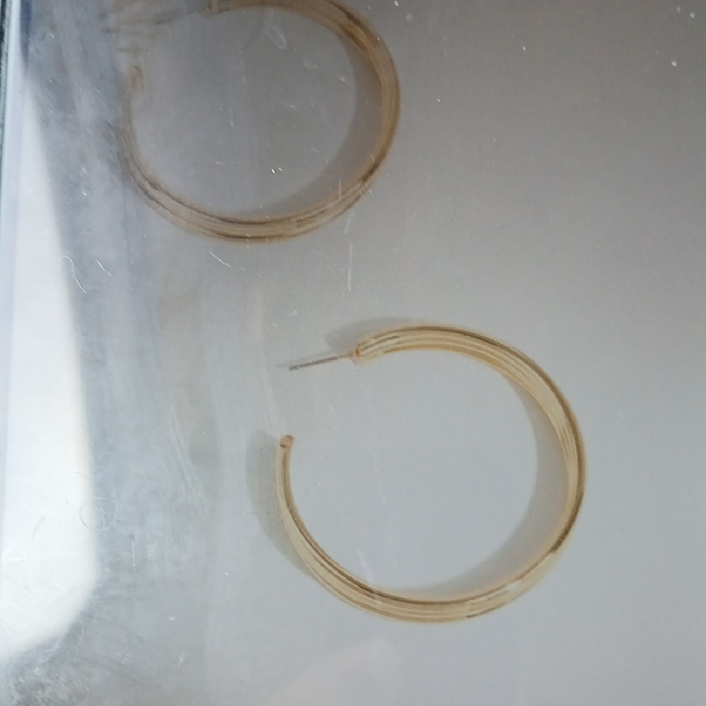 Gold Tone Hoops